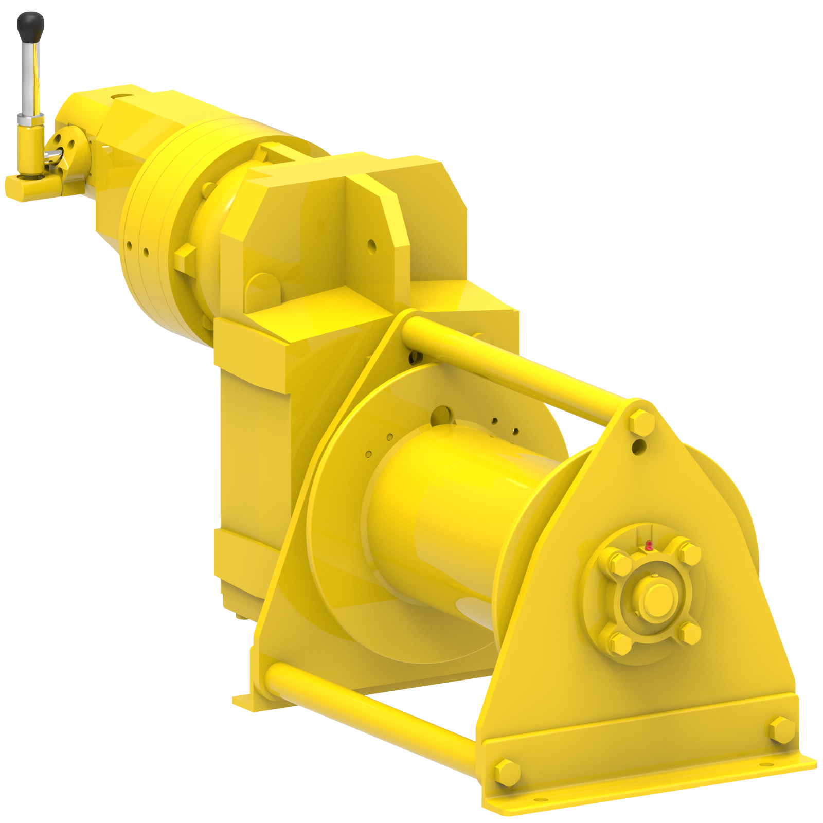 Render drawing of EMCE winch type F41-GP2 view number 2