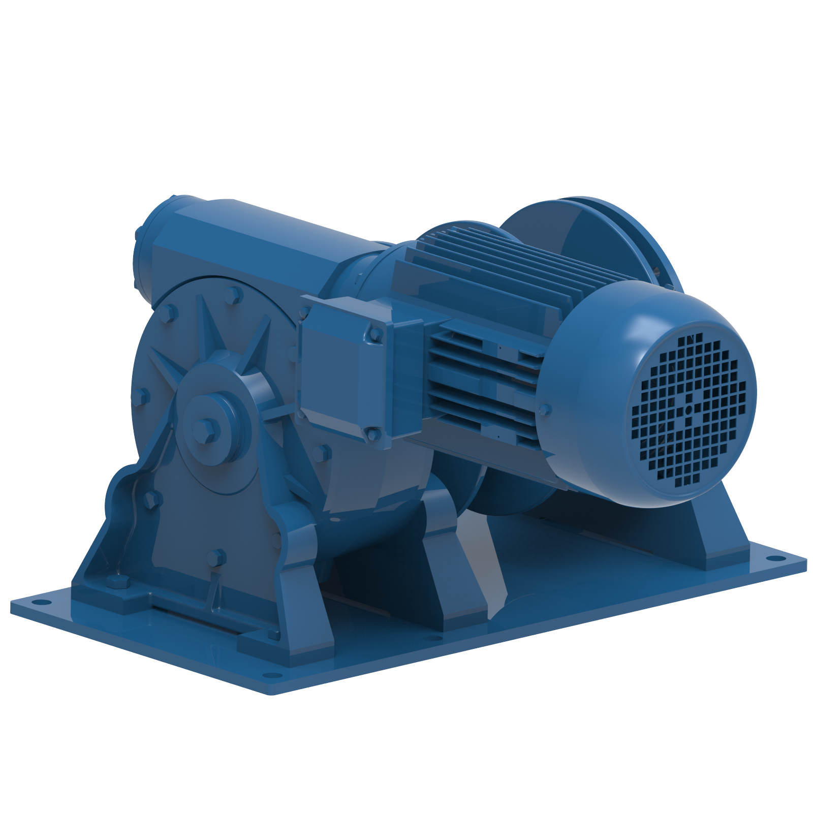 Render drawing of EMCE winch type AW0500E view number 1