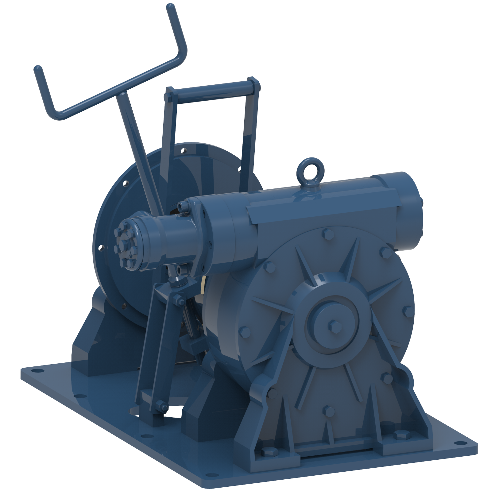 Render drawing of EMCE winch type W0350H-BC view number 7