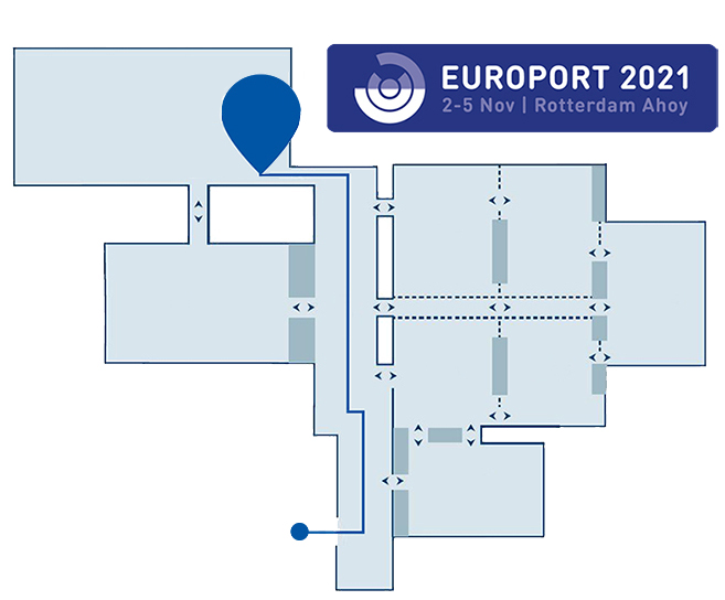 Exhibition map Europort 2021 Rotterdam Ahoy